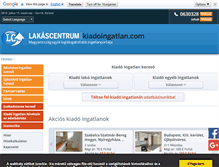 Tablet Screenshot of kiadoingatlan.com